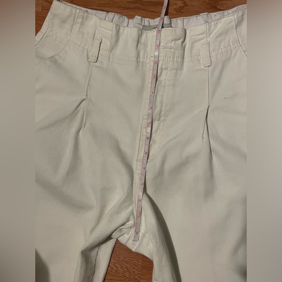 New Look High Rise Ovoid Shape White Denim Pants | Size 10 - Picture 7 of 13